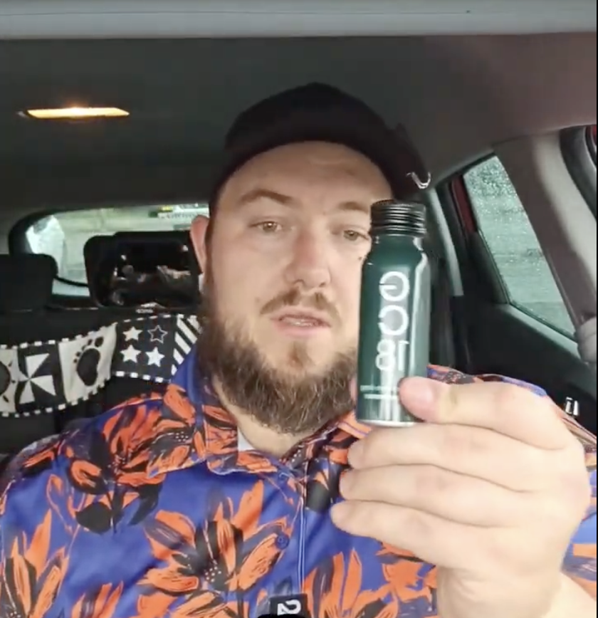 Golfer holding a GC18 shot
